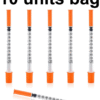 1ml, 31G, 1/4" (6mm) Insulin Syringes - 10 units bag