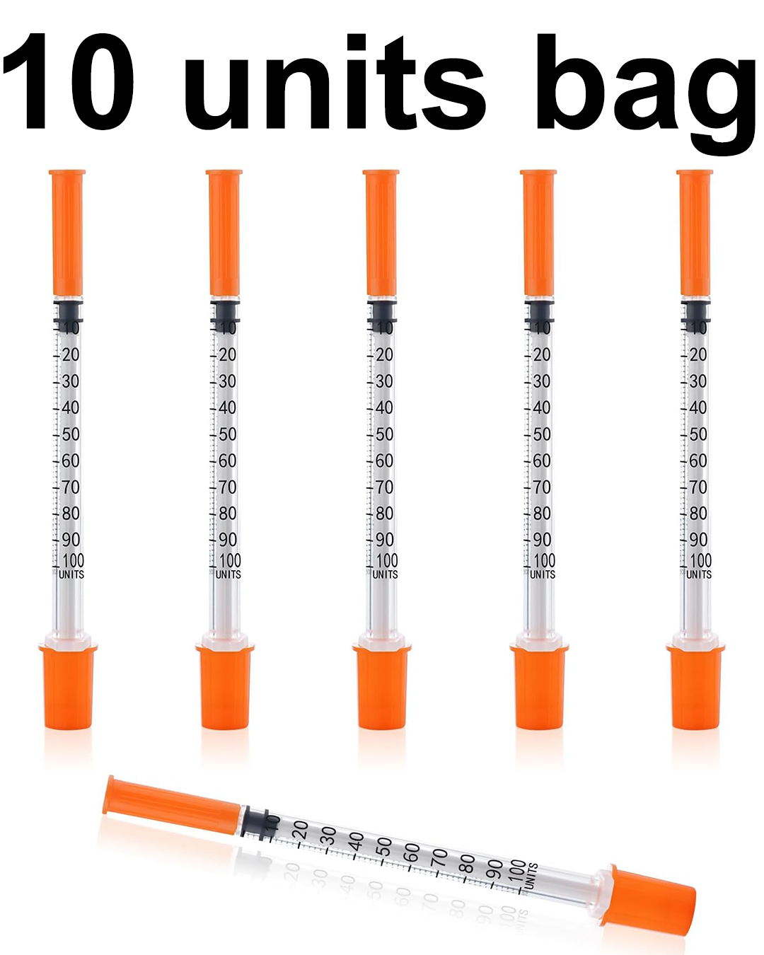 1ml, 31G, 1/4" (6mm) Insulin utils- 10 units bag