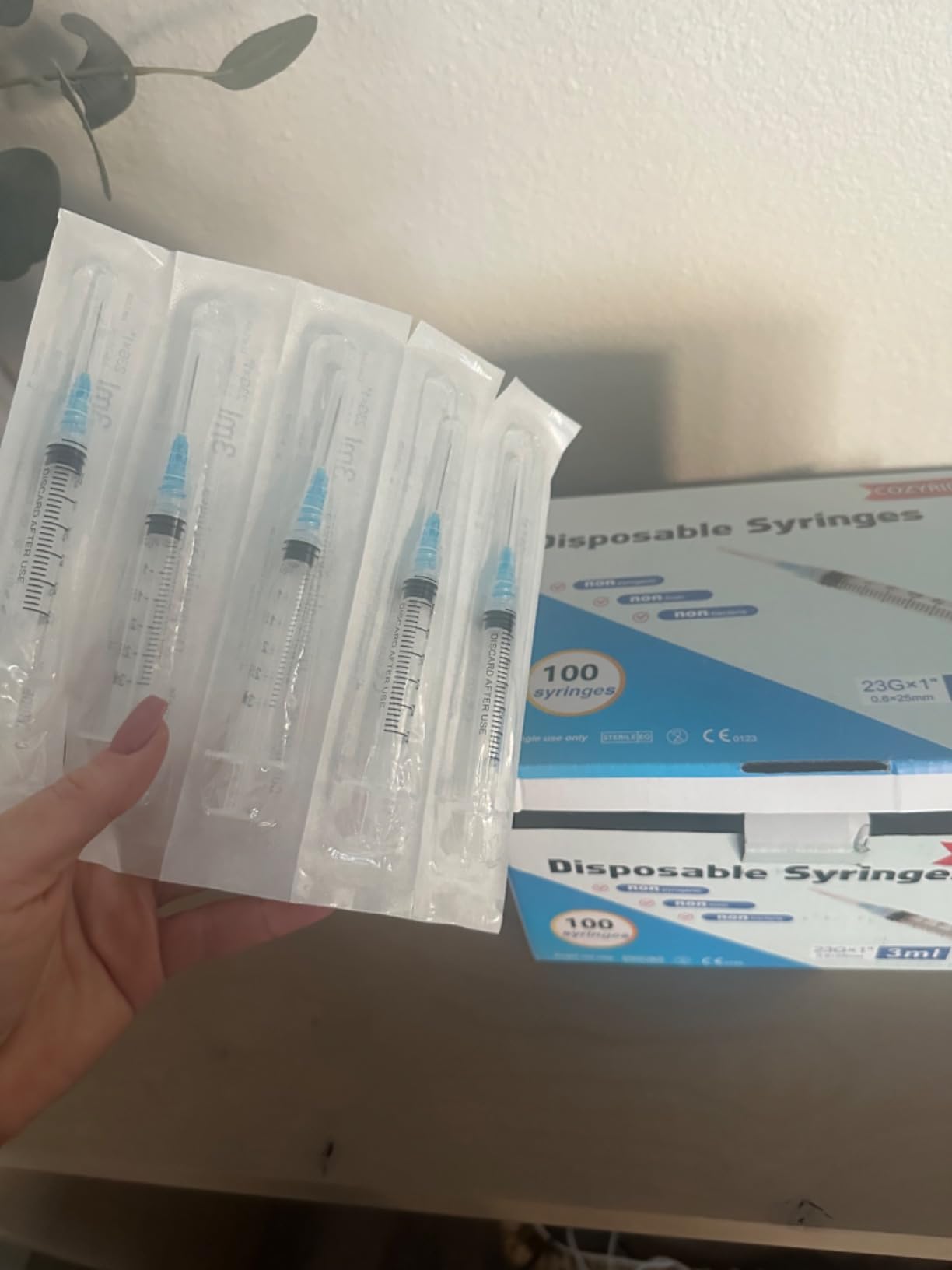 3ml, 23G, 1" Disposable Utils Individual Wrapped - 10 units bag