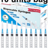 3ml, 23G, 1" Disposable Utils Individual Wrapped - 10 units bag